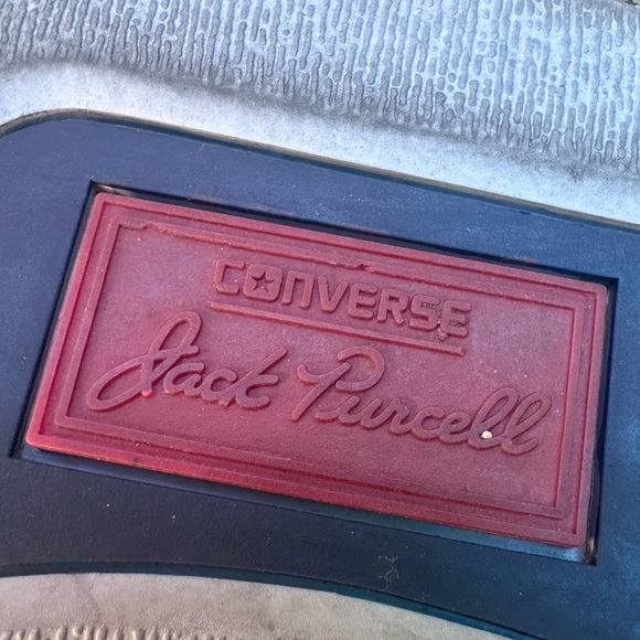 Converse Jack Purcell Low Profile Gray Slip-On Sneakers - Picture 8 of 9